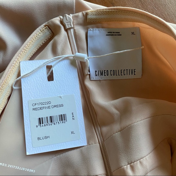 NWT C/Meo Collective Redefine Dress Blush Pink Size XL - Picture 5 of 7